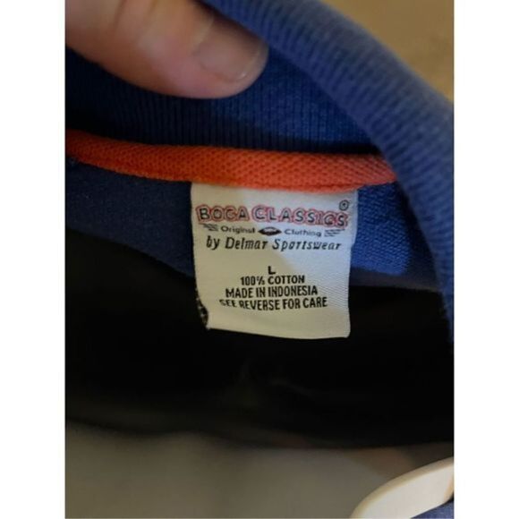 Vintage Y2K Boca Classics Florida Gators Blue and Orange Polo Shirt. Size Large - Picture 3 of 6